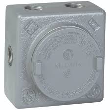 Killark Outlet Bodies / Internal hubs • Blank cover included (Cat. No. GRRBC) • Compact design and multiple hub configurations- 1".