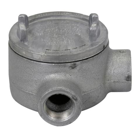 Crouse-Hinds GUAL69 Conduit Outlet Box, Type GUAL 2" Hubs, Malleable